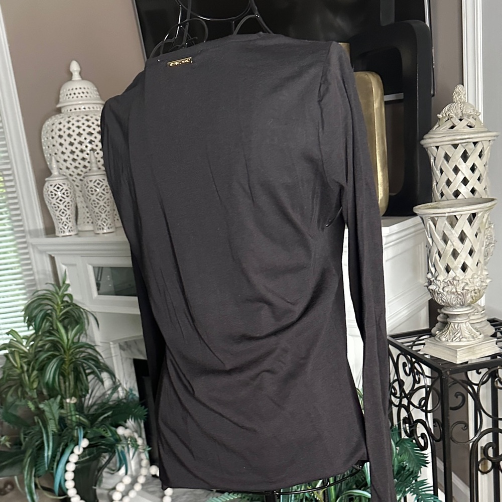 💎💎💎 Michael Kors Black Long Sleeve Blouse - Picture 4 of 5